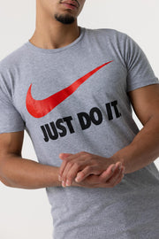 Nike Mens Just Do It T-Shirt (Grey/Red)