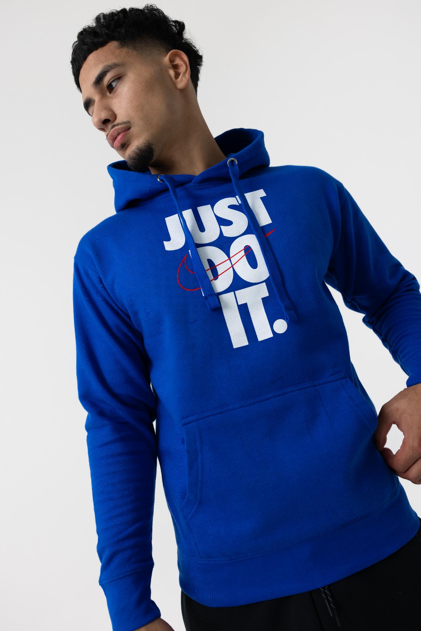 Nike Mens Just Do It Hoodie (Blue)