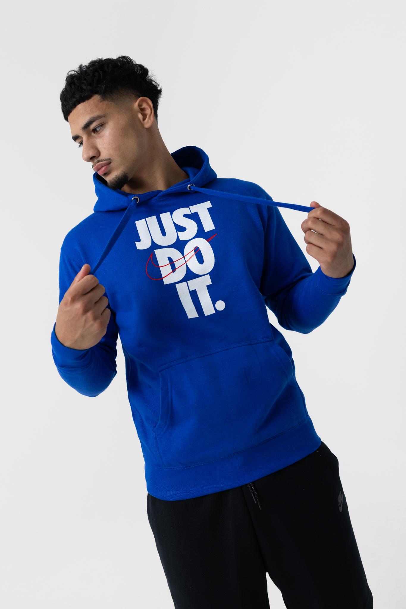 Nike Mens Just Do It Hoodie (Blue)