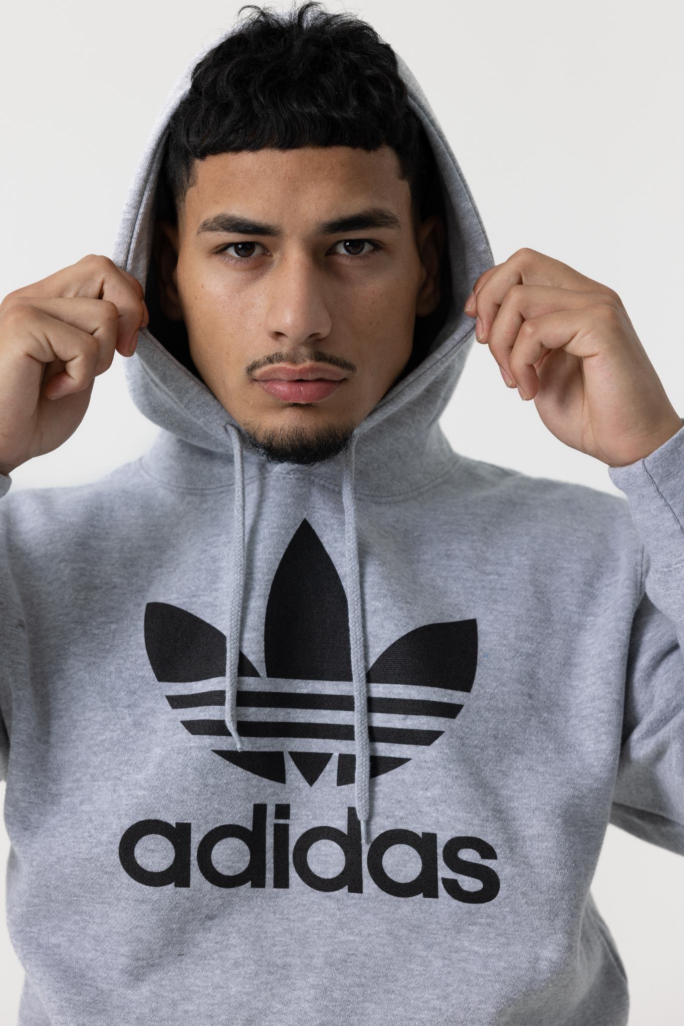 Adidas Mens Original 3FOIL Hoodie (Grey)