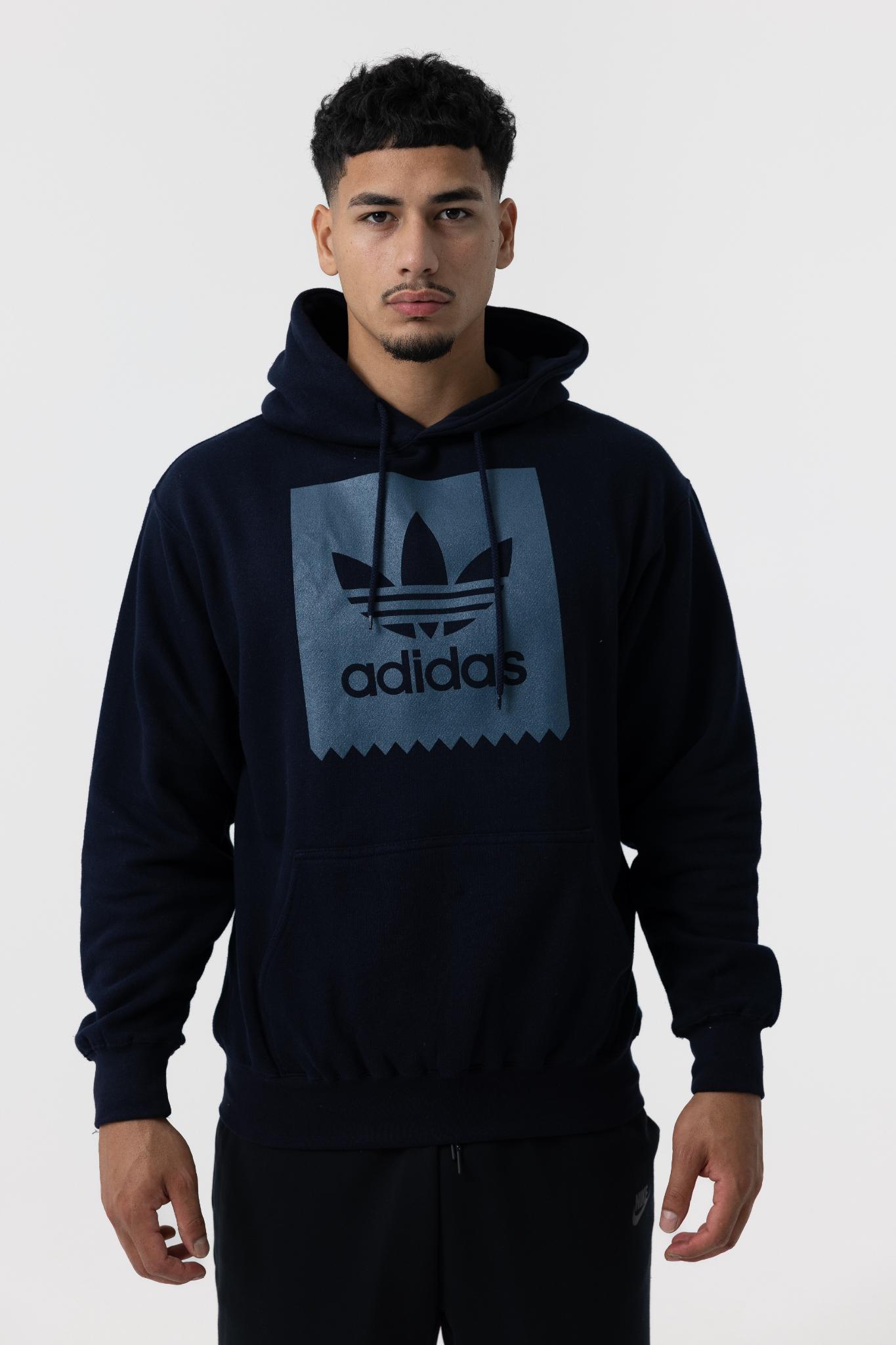 Adidas Mens Solid BB Hoodie (Dark Navy)