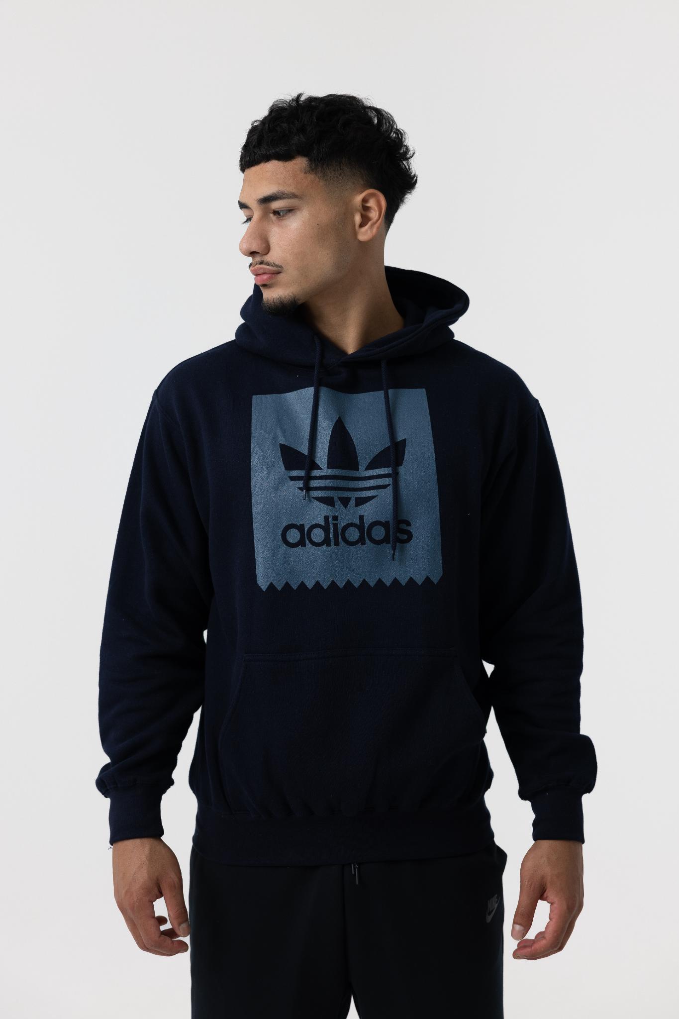 Adidas Mens Solid BB Hoodie (Dark Navy)