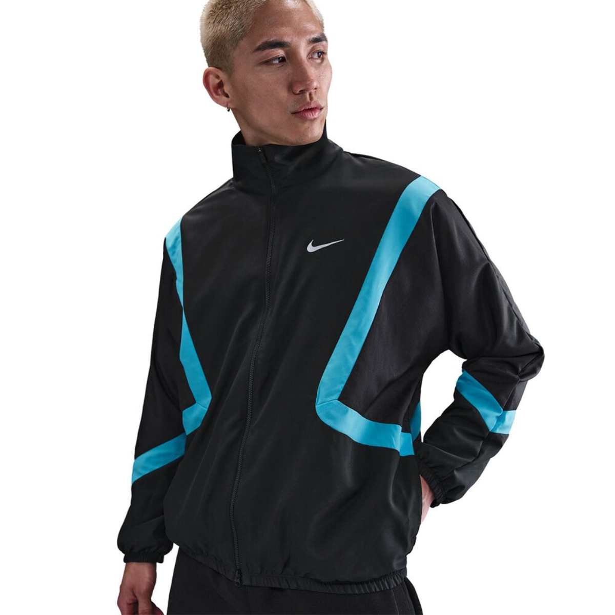 Nike Icon Men's Woven Basketball Jacket (Black/Blue)