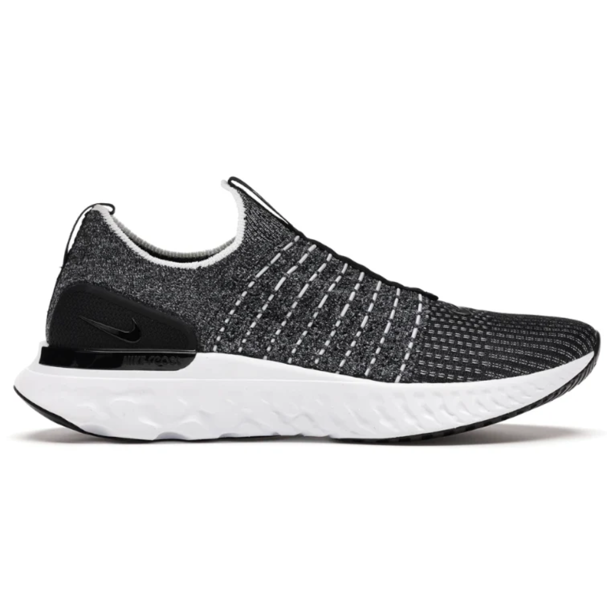 Womens Nike React Phantom Run Flyknit 2 (Carbon/White)