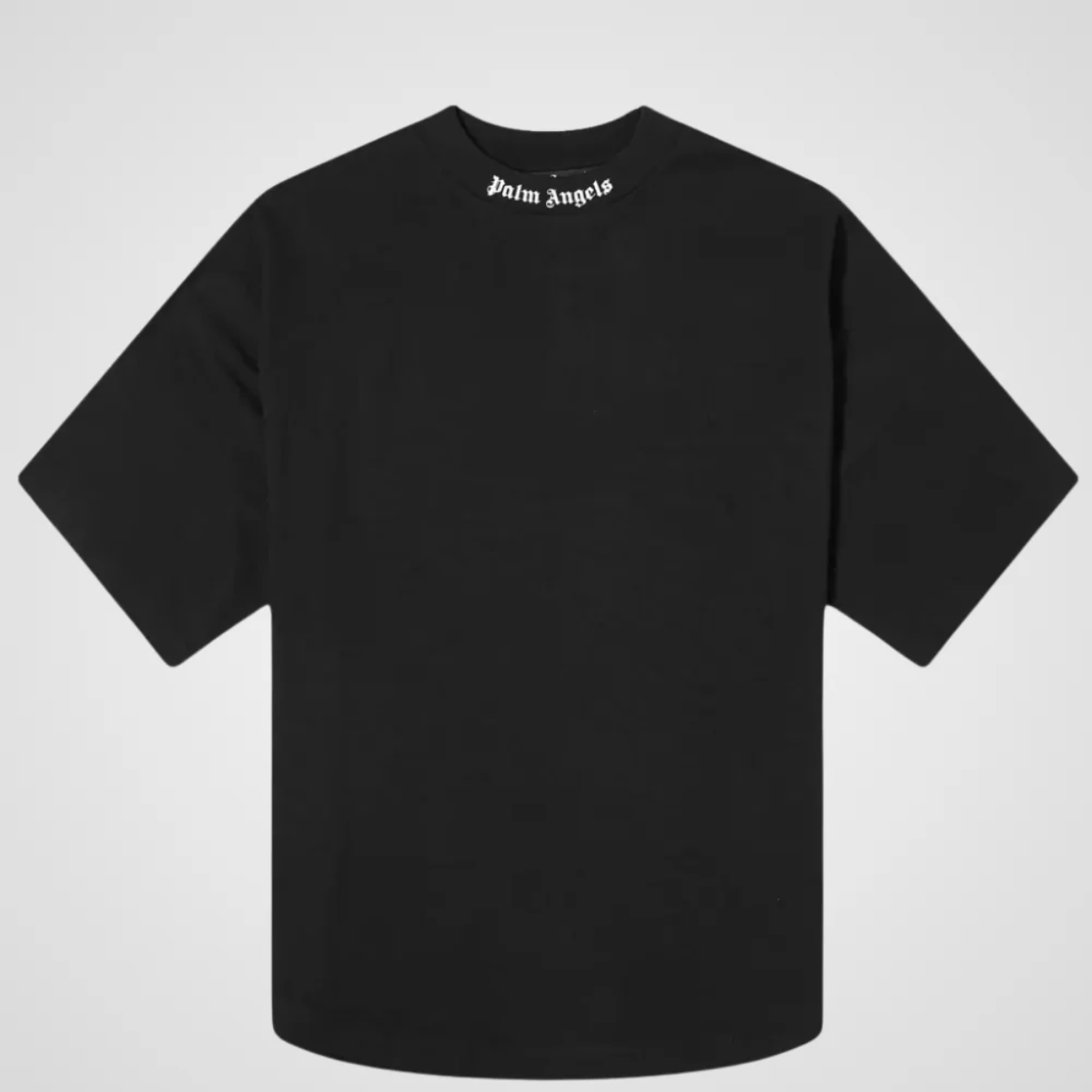 Palm Angels Oversize Neck Logo T-Shirt (Black/White)