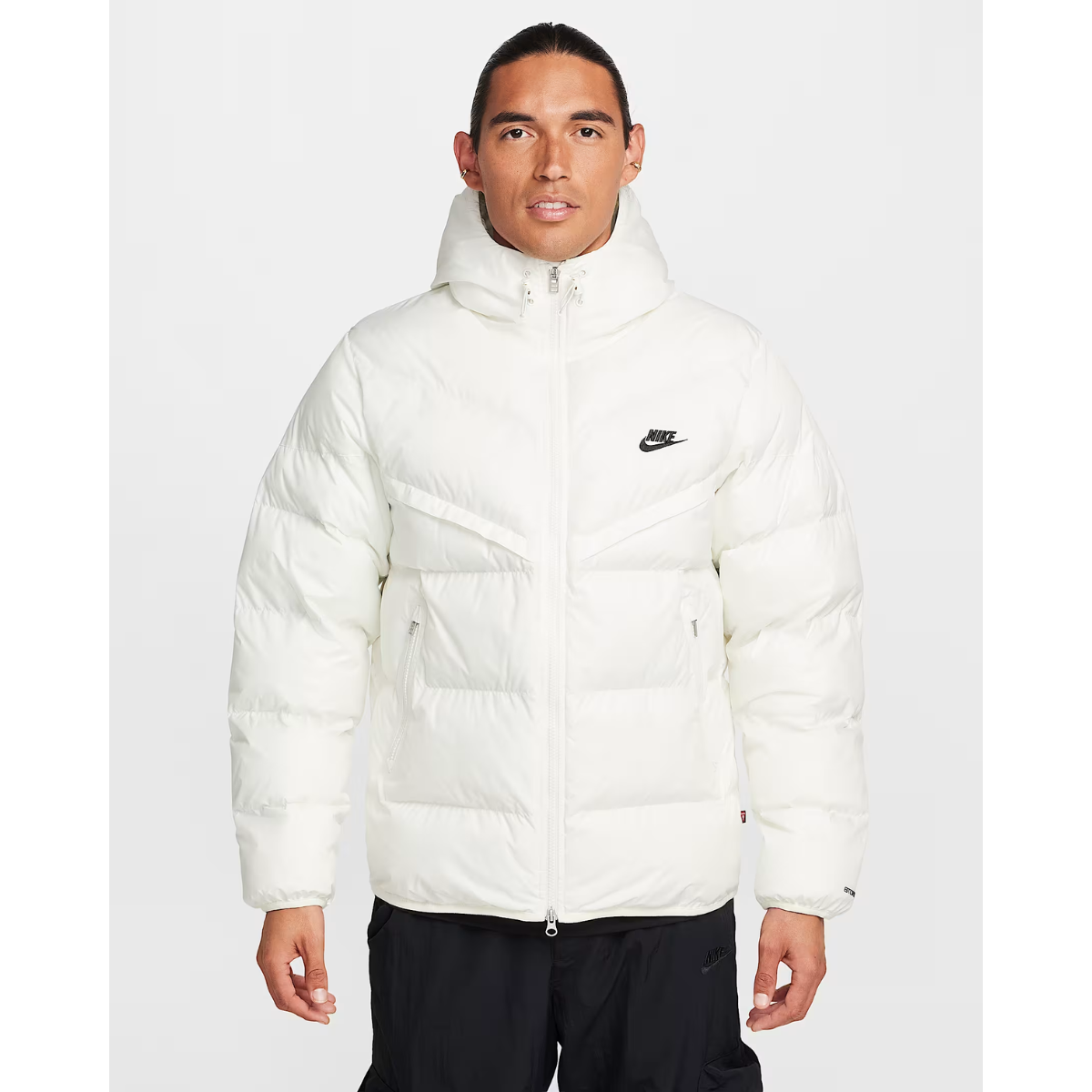 Nike Windrunner PrimaLoft® Men's Storm-FIT Hooded Puffer Jacket (White)