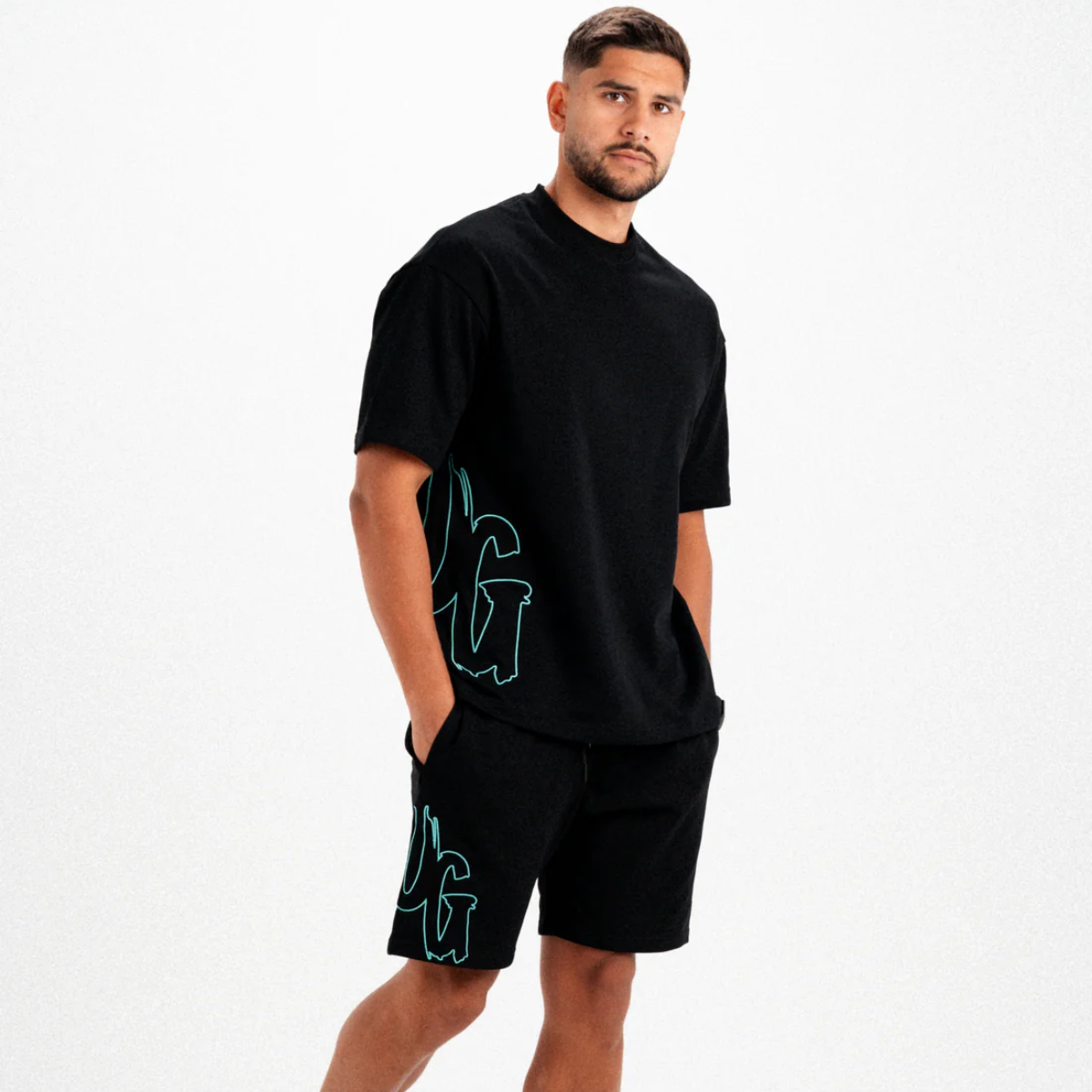 Undrground Omerta T-Shirt (Black/Tiffany)