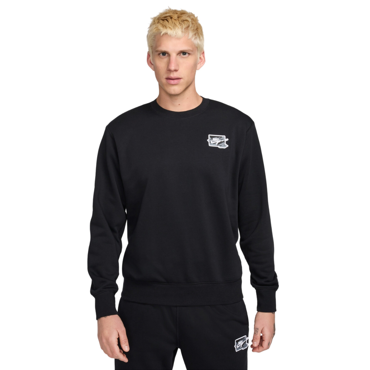 Nike Club Men's French Terry Crewneck (Black)