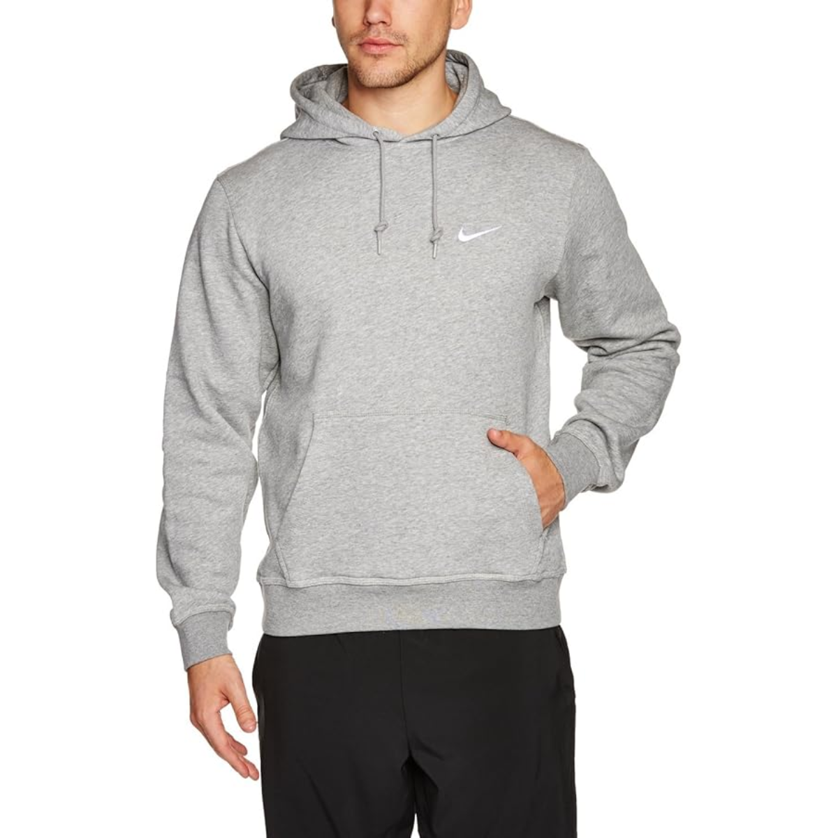 Nike Mens Club Fleece Hoodie (Heather Grey)