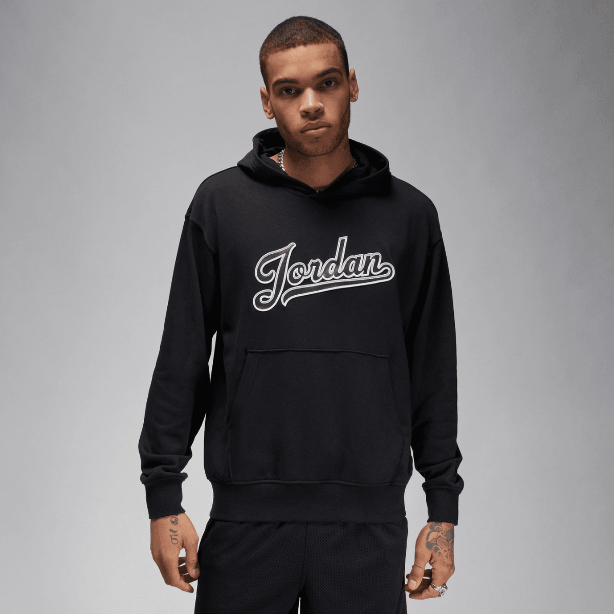 Jordan Flight MVP Men's Fleece Pullover Hoodie (Black)