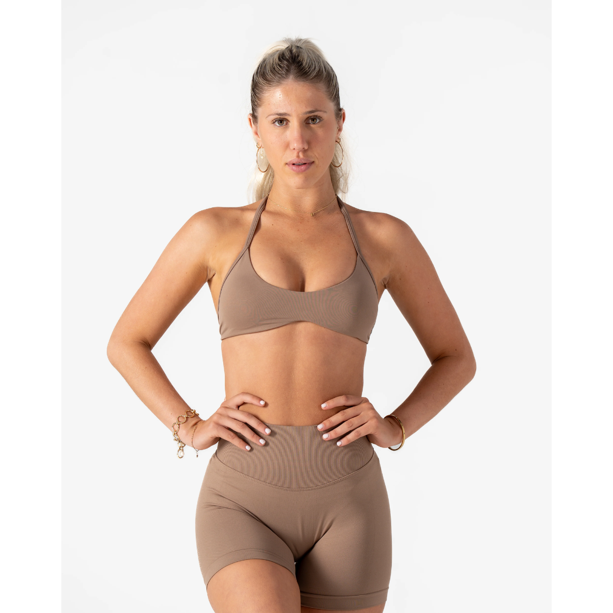 KEEPTHATPUMP Recoil Bralette (Coffee)