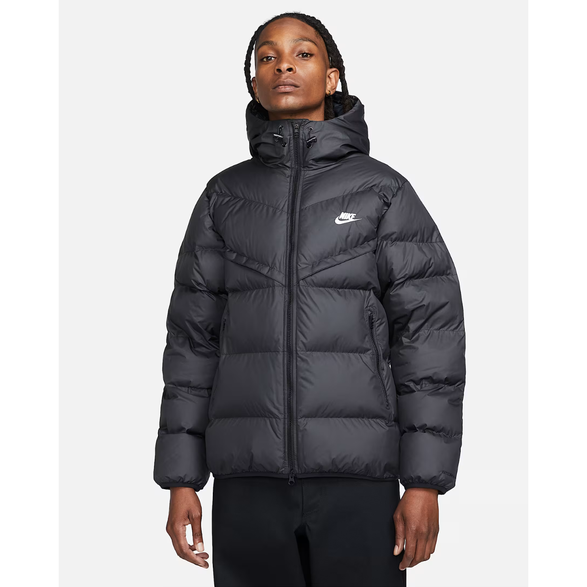 Nike Windrunner PrimaLoft® Men's Storm-FIT Hooded Puffer Jacket (Black)