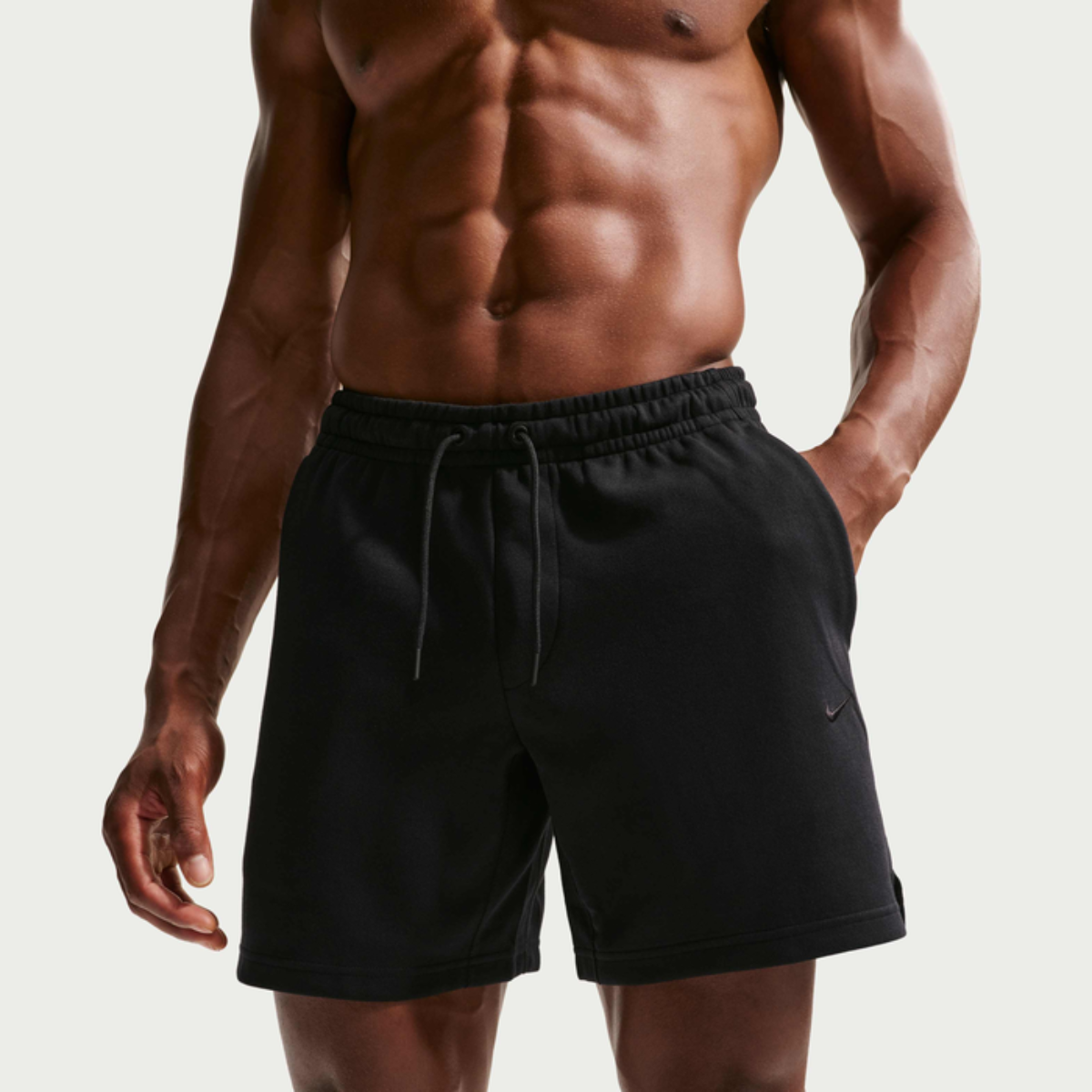 Nike Primary Fleece Mens Dri-FIT Unlined Performance Shorts (Black)