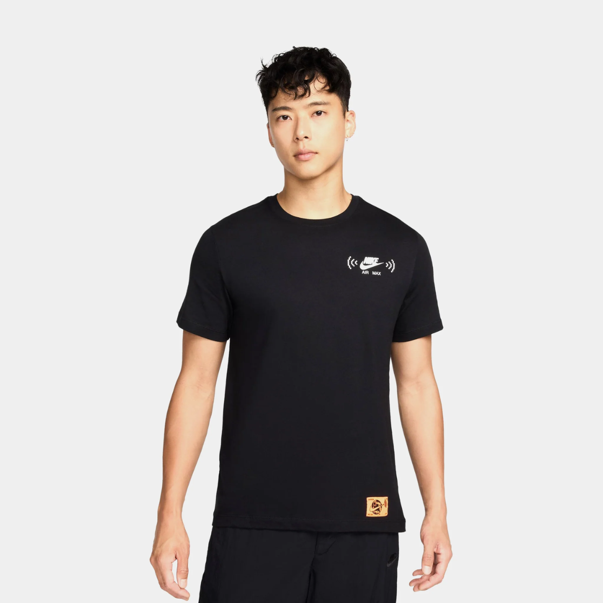 Nike Mens NSW Swoosh FM T-Shirt (Black/White)
