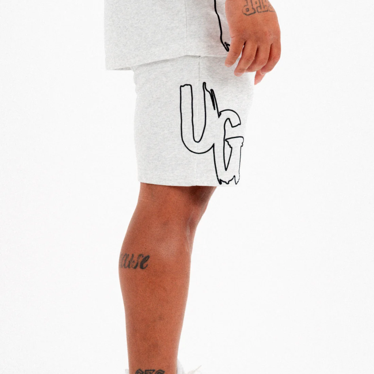 Undrground Omerta Shorts (White Marl)