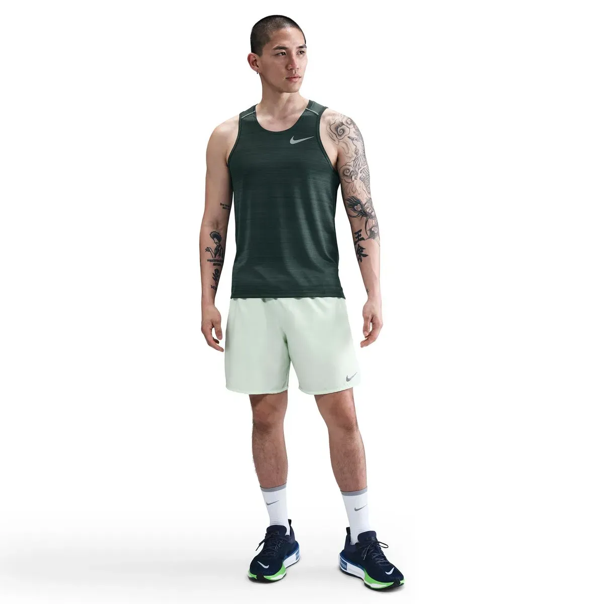 Nike Mens Dri-FIT Miler 1.0 Tank (Forest Green)