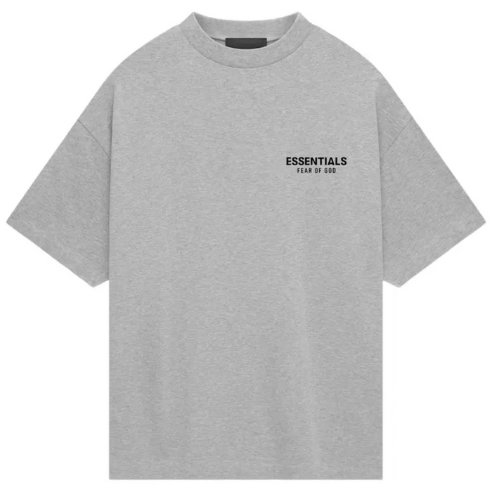 Fear of God Essentials Jersey Crewneck T-Shirt (Light Heather Grey ...