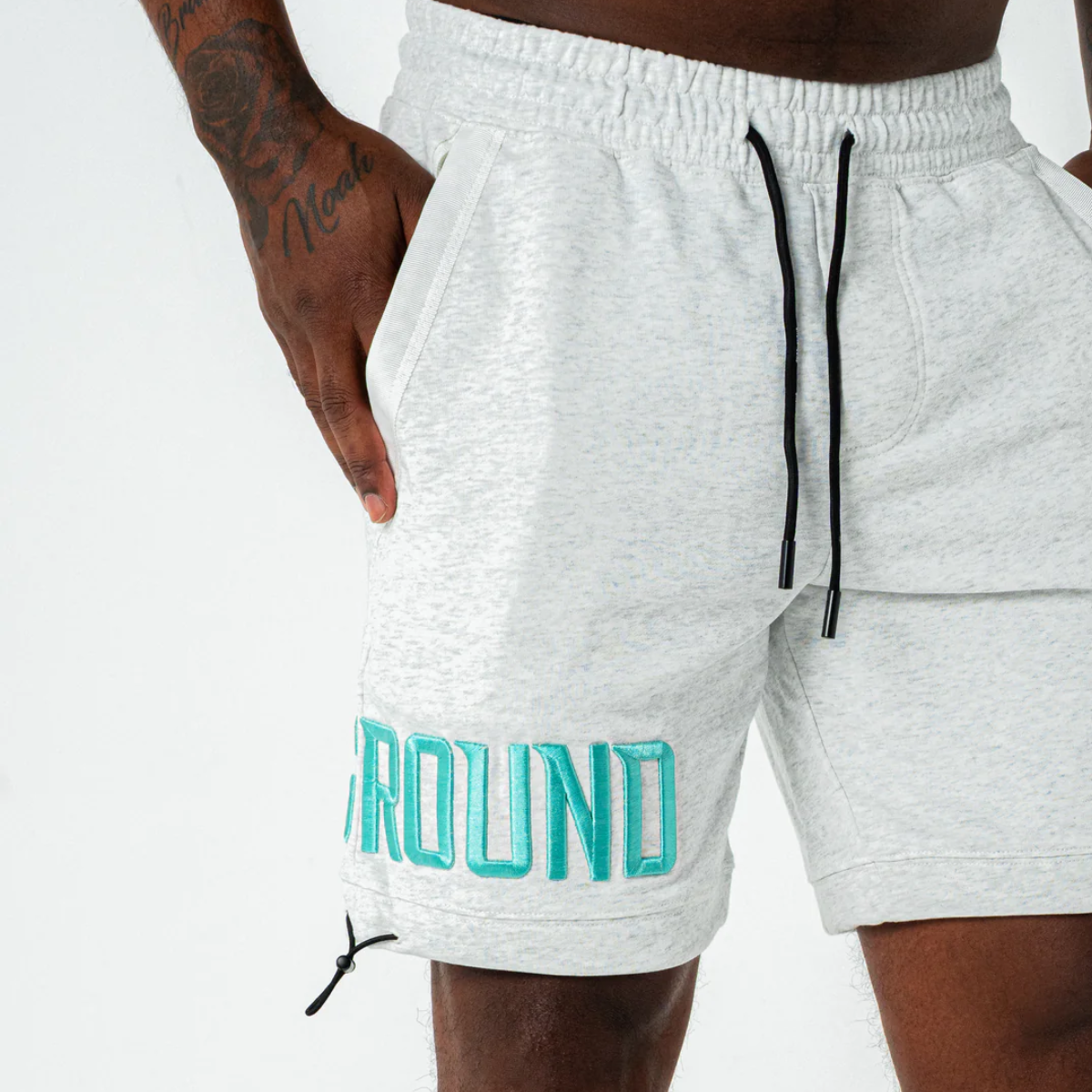 Undrground Empire Street Shorts (Grey/Tiffany)
