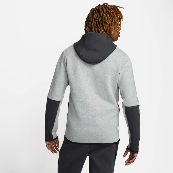 Nike Sportswear Tech Fleece Men's Full-Zip Hoodie (Dark Grey/Volt)