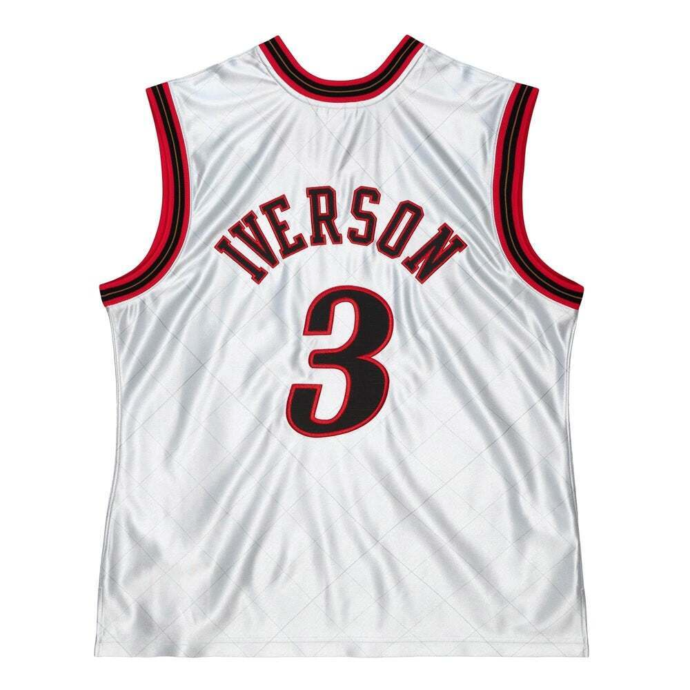 Mitchell & Ness Sixers 75th Platinum Swingman V-Neck Jersey