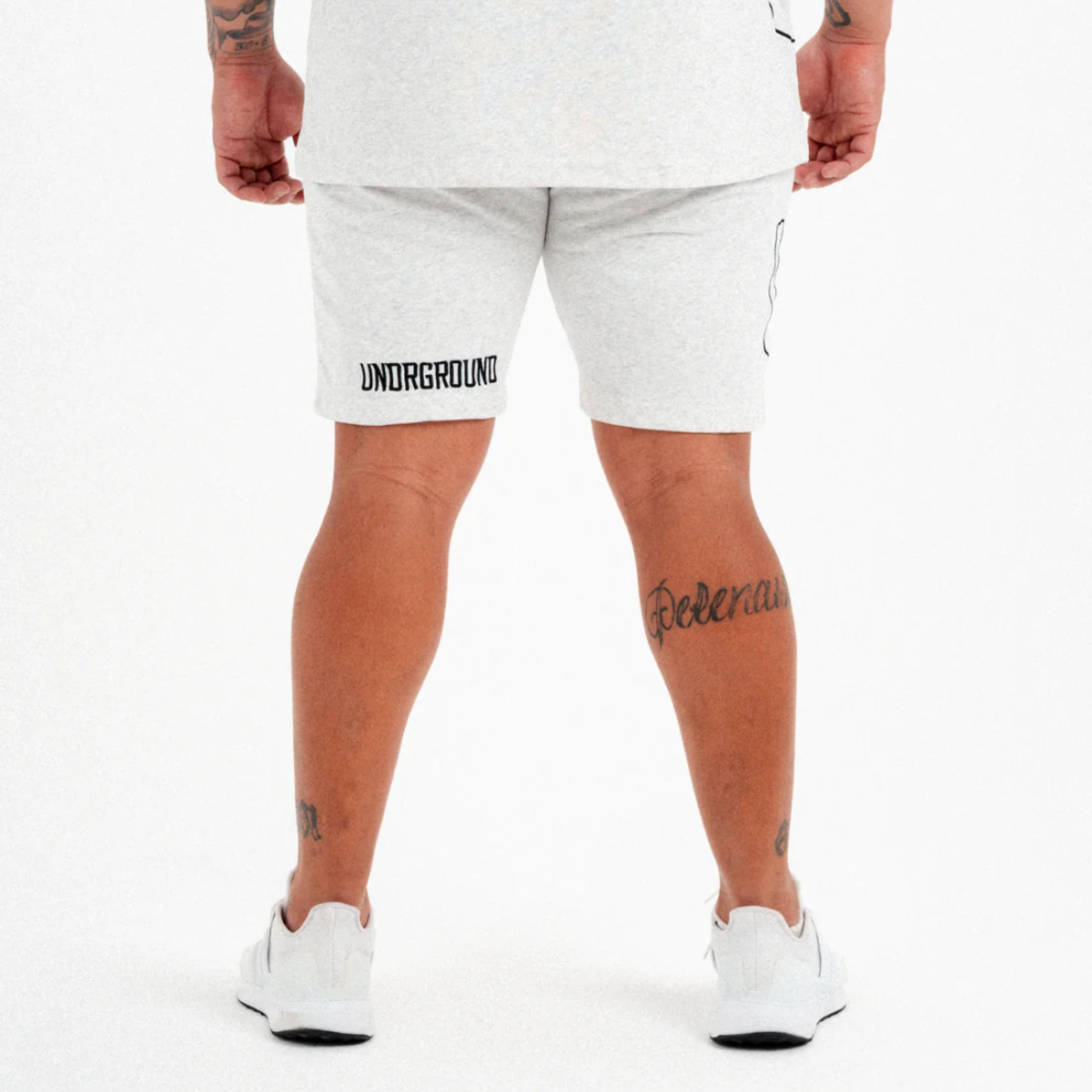 Undrground Omerta Shorts (White Marl)