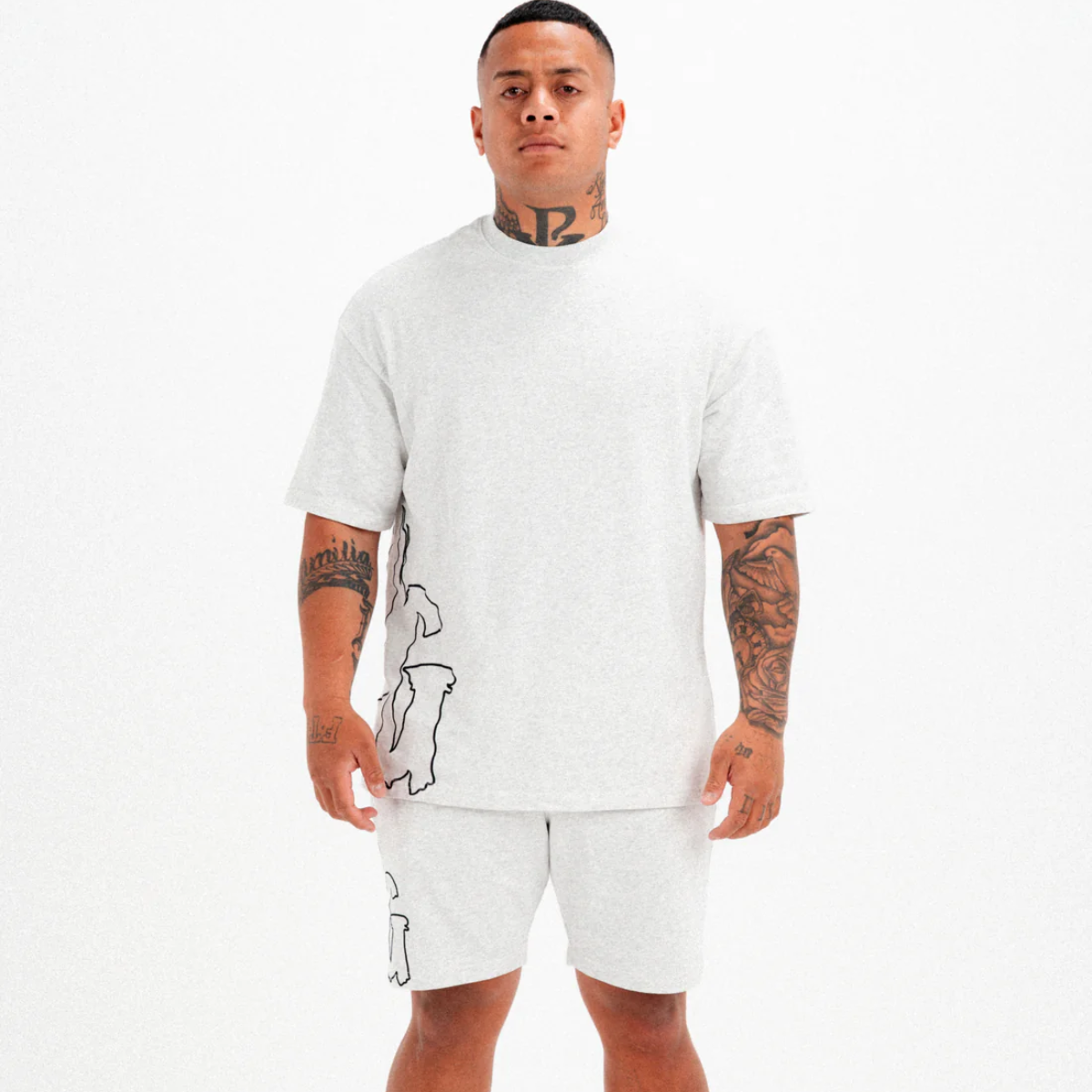 Undrground Omerta T-Shirt (White Marl)
