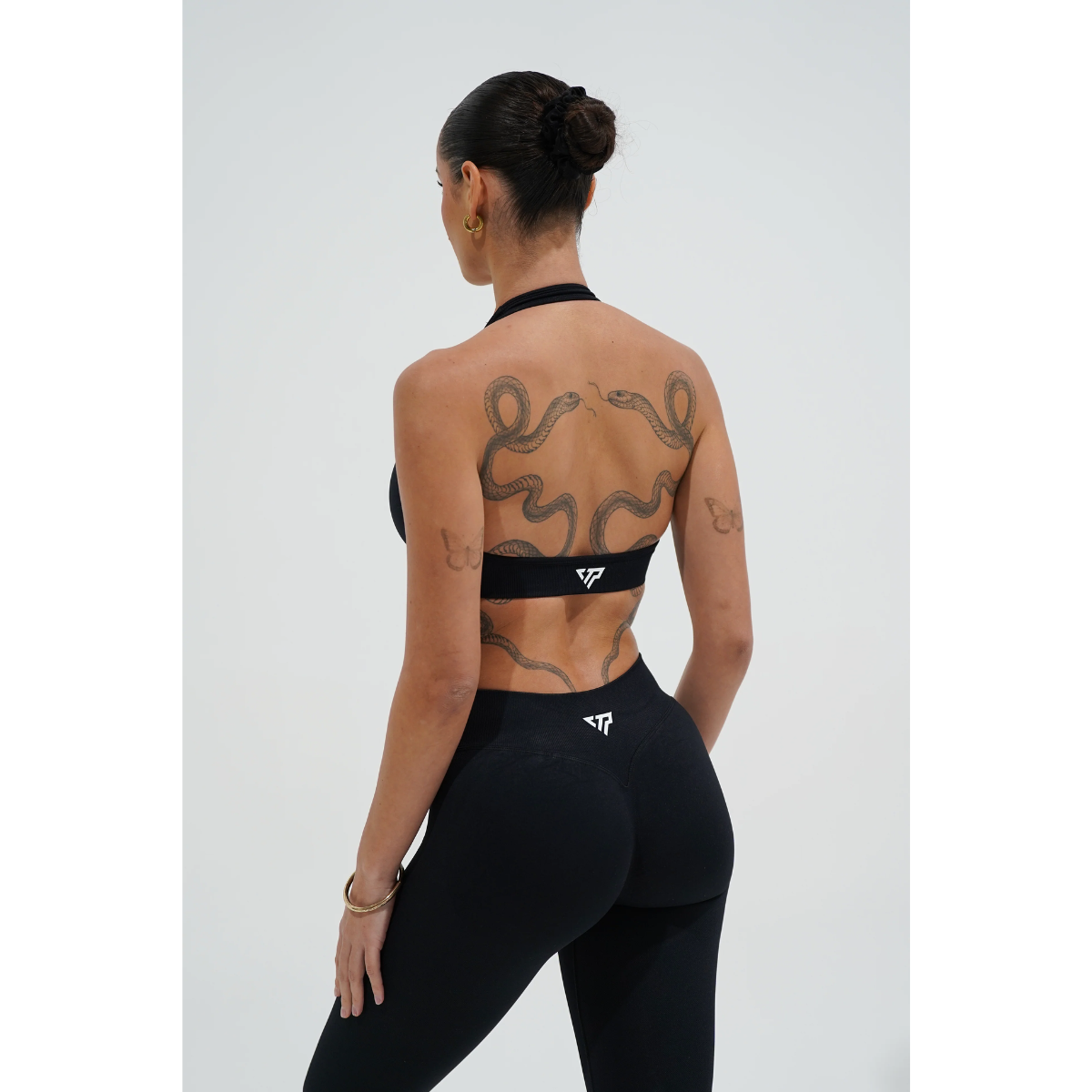 KEEPTHATPUMP Recoil Halter Crop (Black)