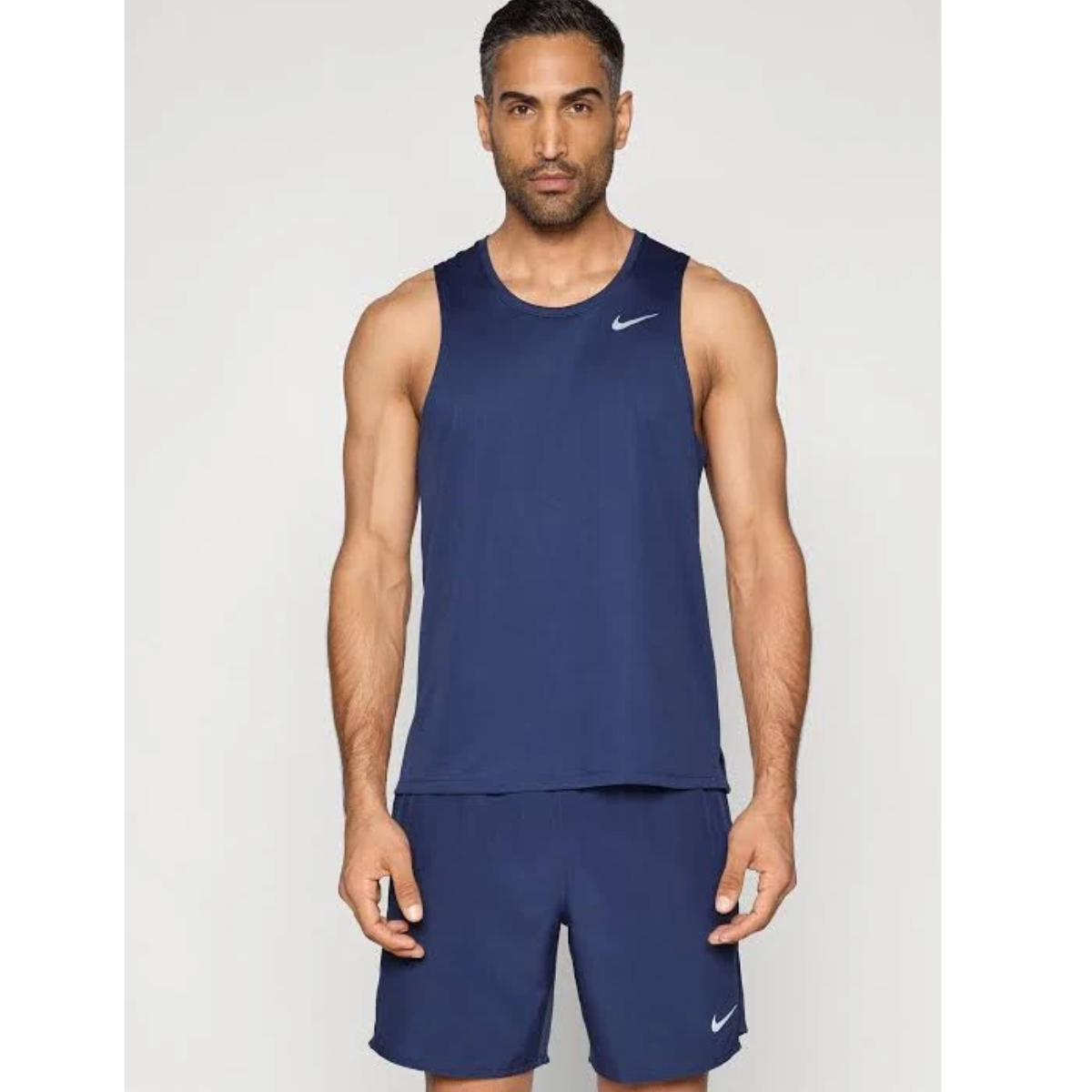 Nike Mens Dri-FIT Miler 1.0 Tank (Navy)