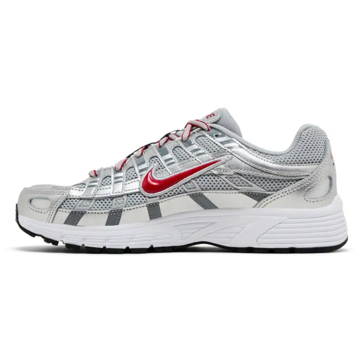 Nike P-6000 GS (Metallic Silver/Gym Red)