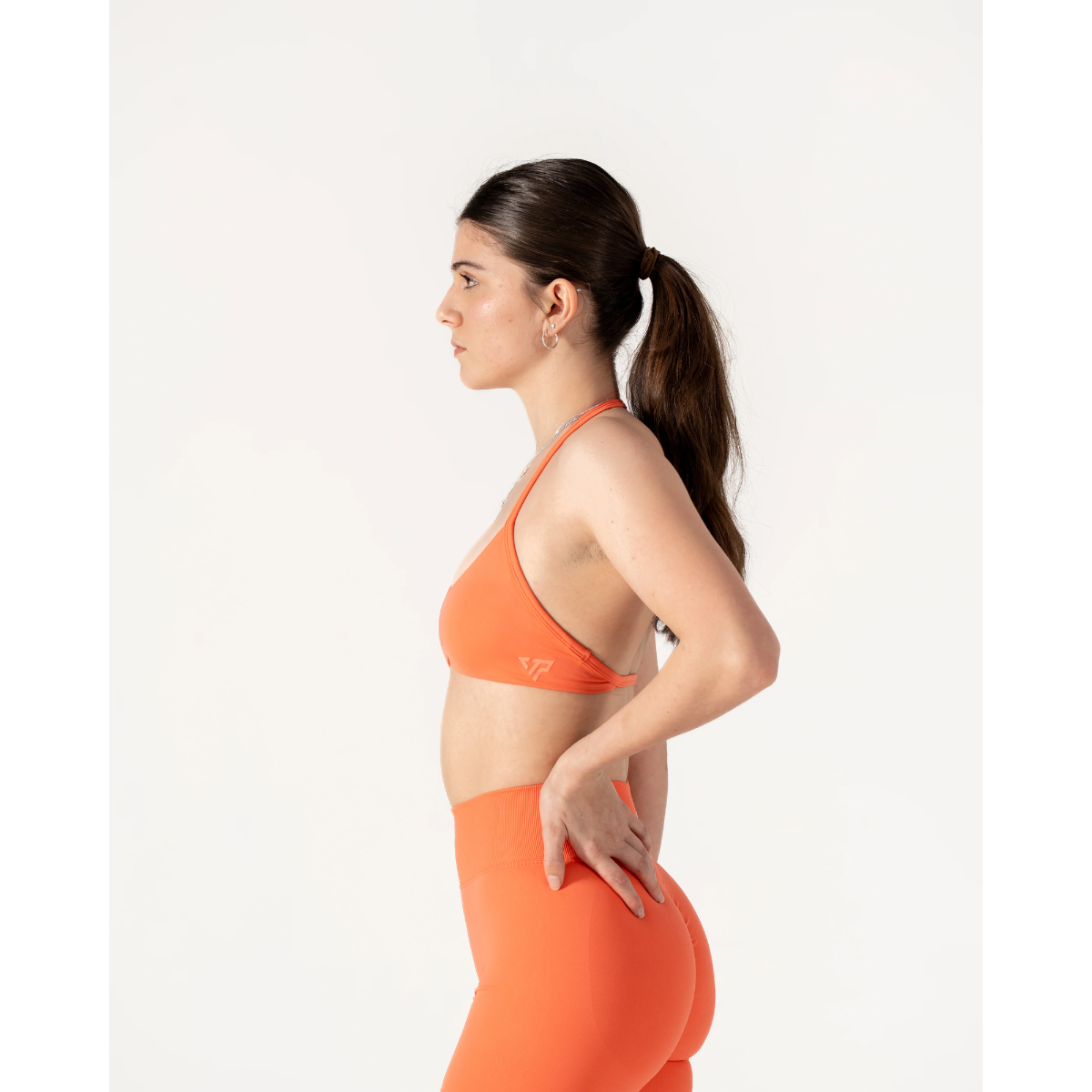 KEEPTHATPUMP Recoil Bralette (Tahiti Orange)