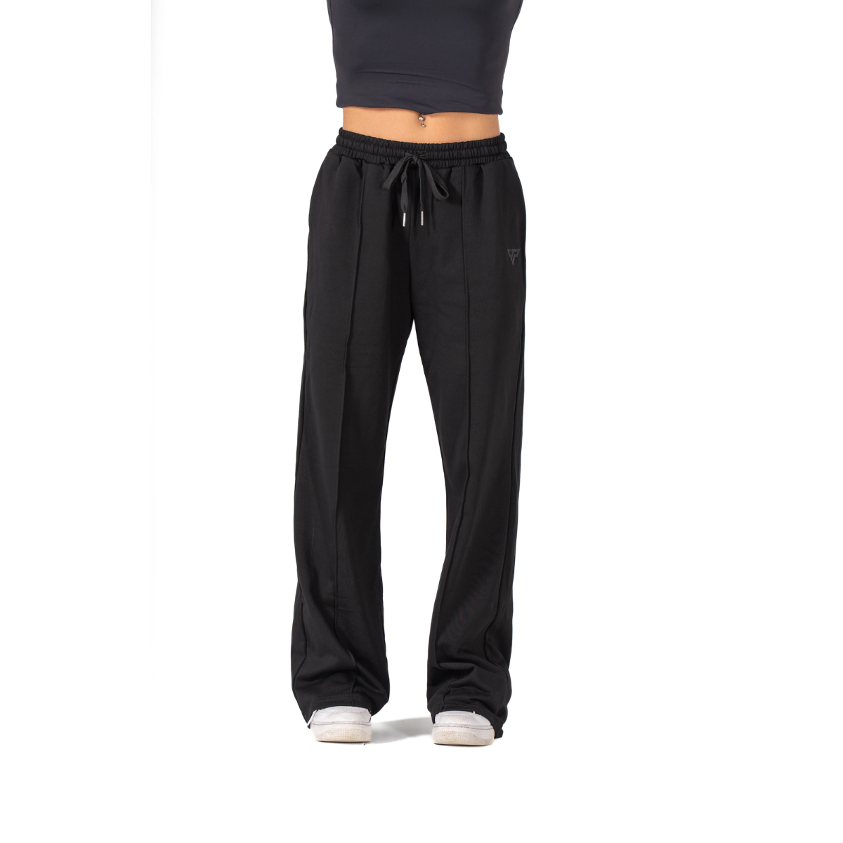 KEEPTHATPUMP Classic Wide Leg Sweatpants (Black)