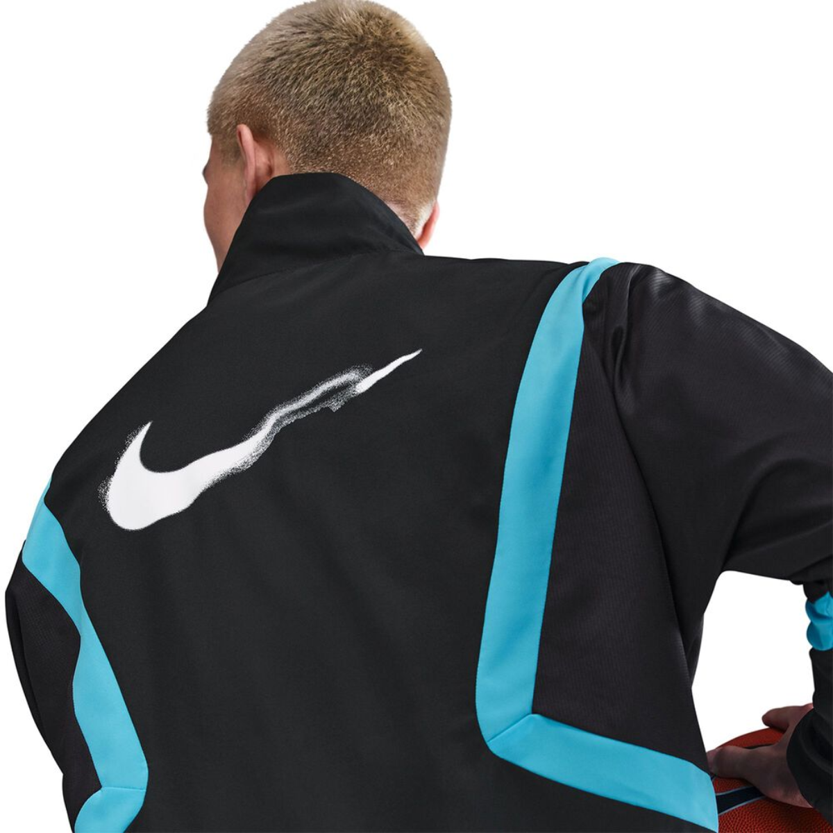 Nike Icon Men's Woven Basketball Jacket (Black/Blue)
