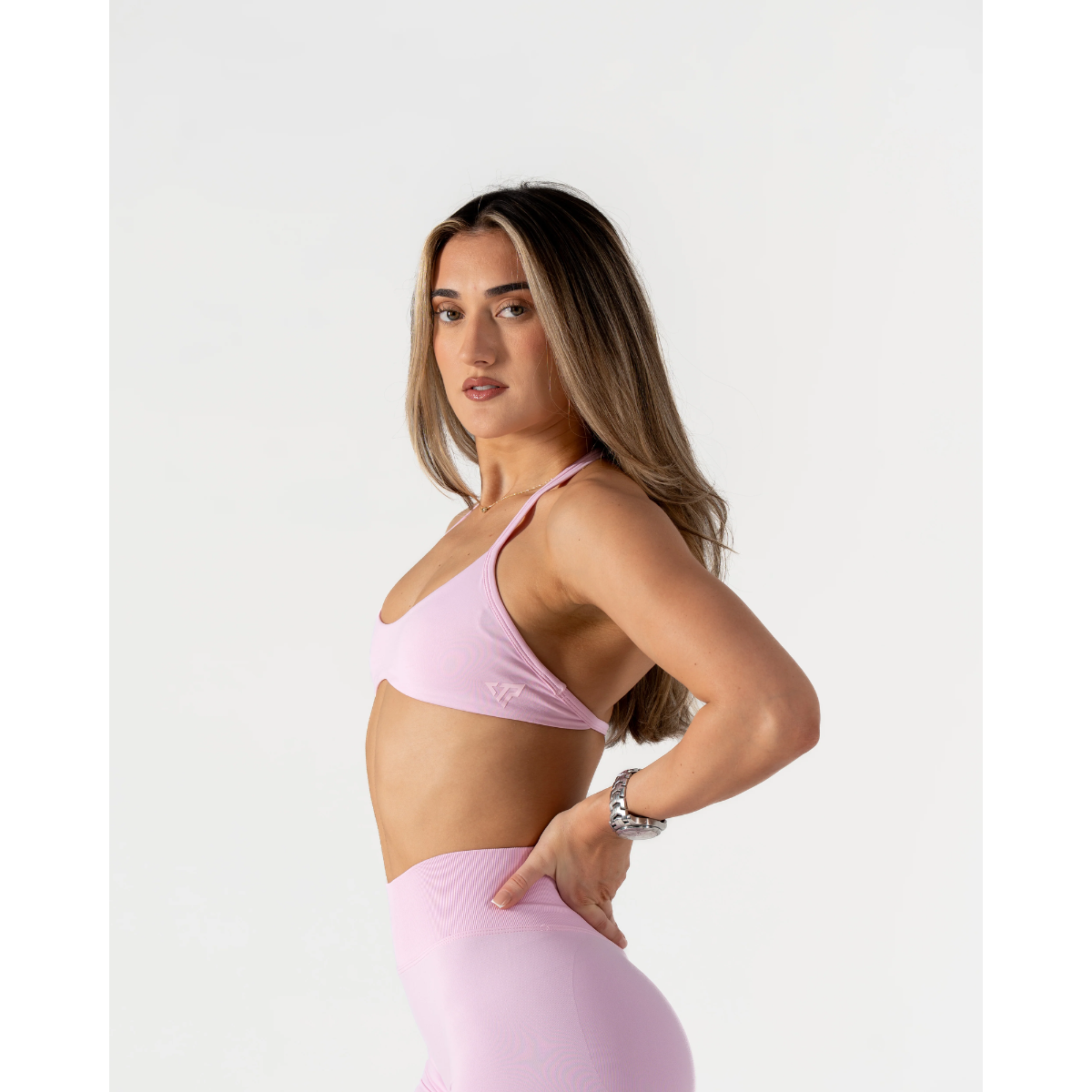 KEEPTHATPUMP Recoil Bralette (Light Pink)
