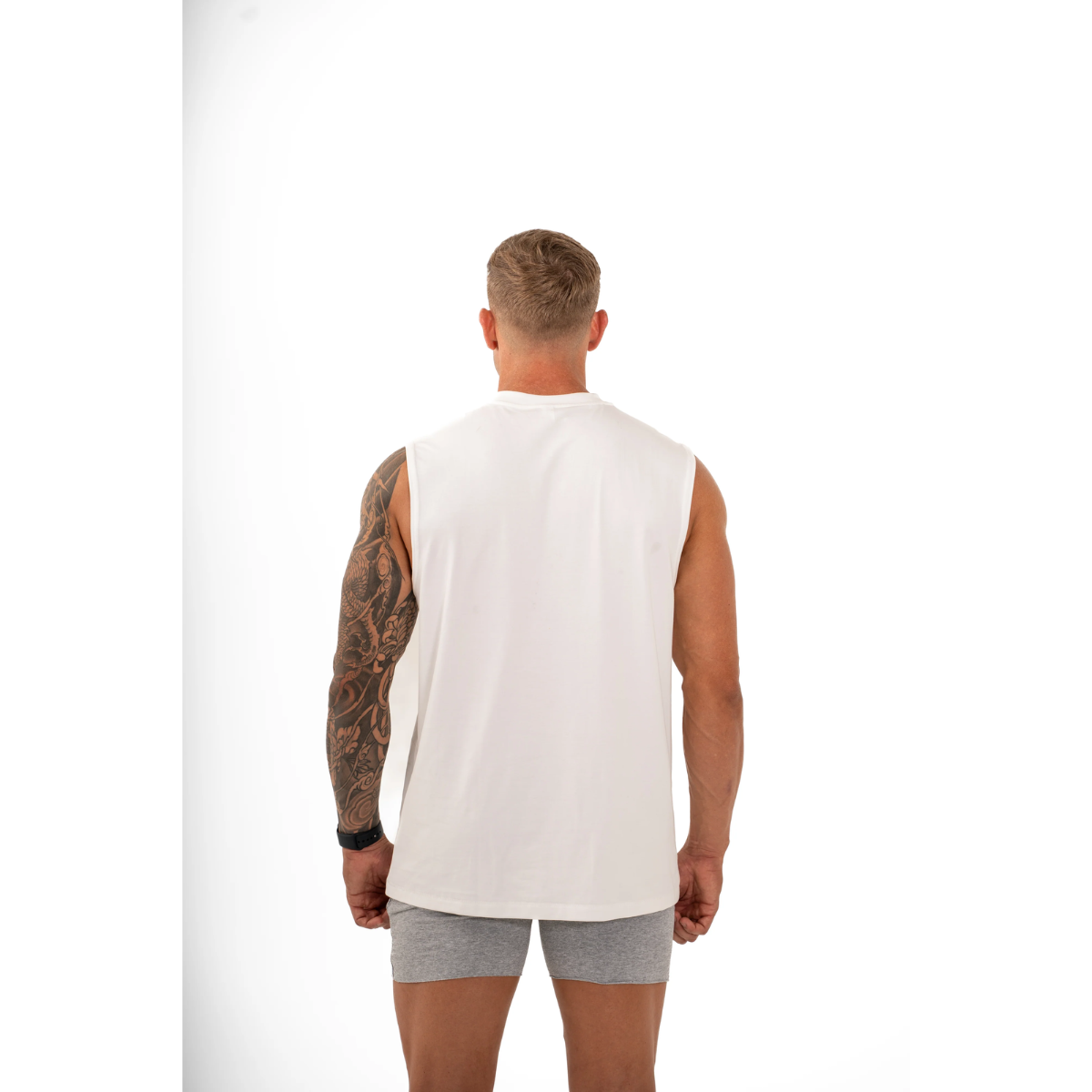 KEEPTHATPUMP Mens Embossed Tank (White)