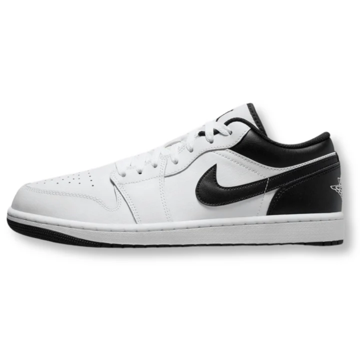 Mens Air Jordan 1 Low  (White/Black)