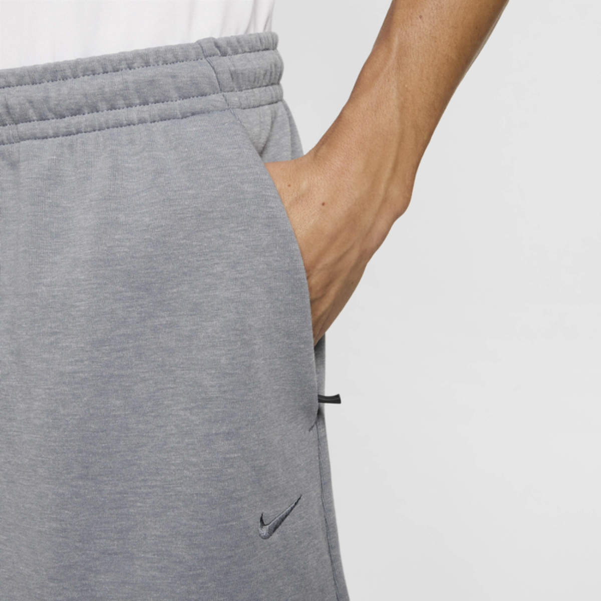 Nike Primary Fleece Mens Dri-FIT Unlined Performance Shorts (Cool Grey)