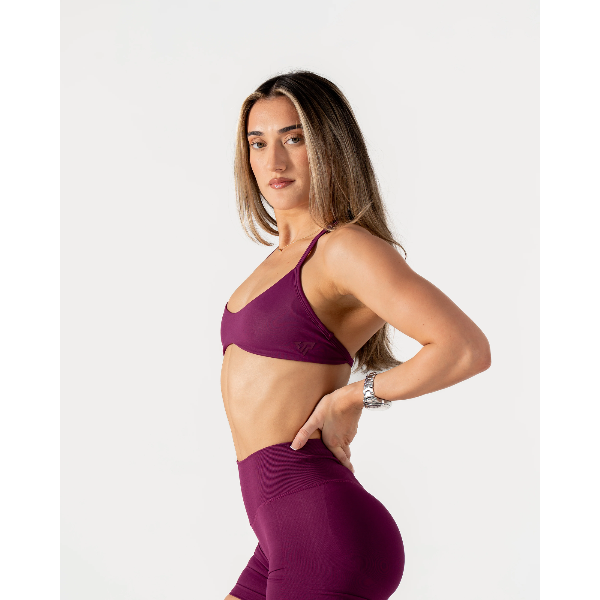 KEEPTHATPUMP Recoil Bralette (Berry)