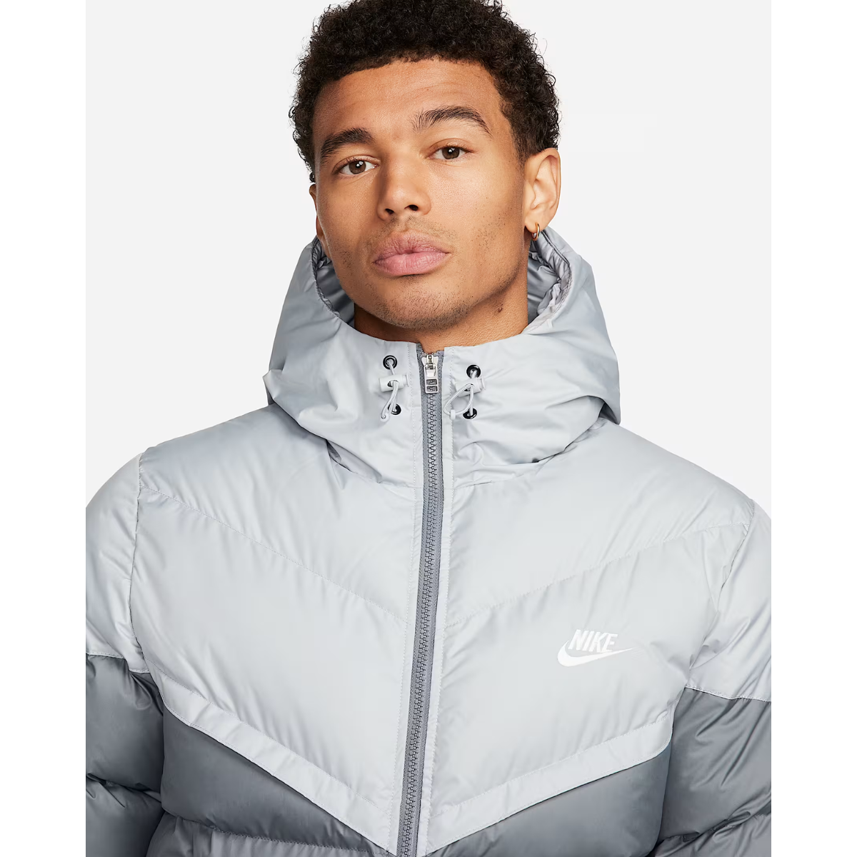 Nike Windrunner PrimaLoft® Men's Storm-FIT Hooded Puffer Jacket (Light Smoke Grey)