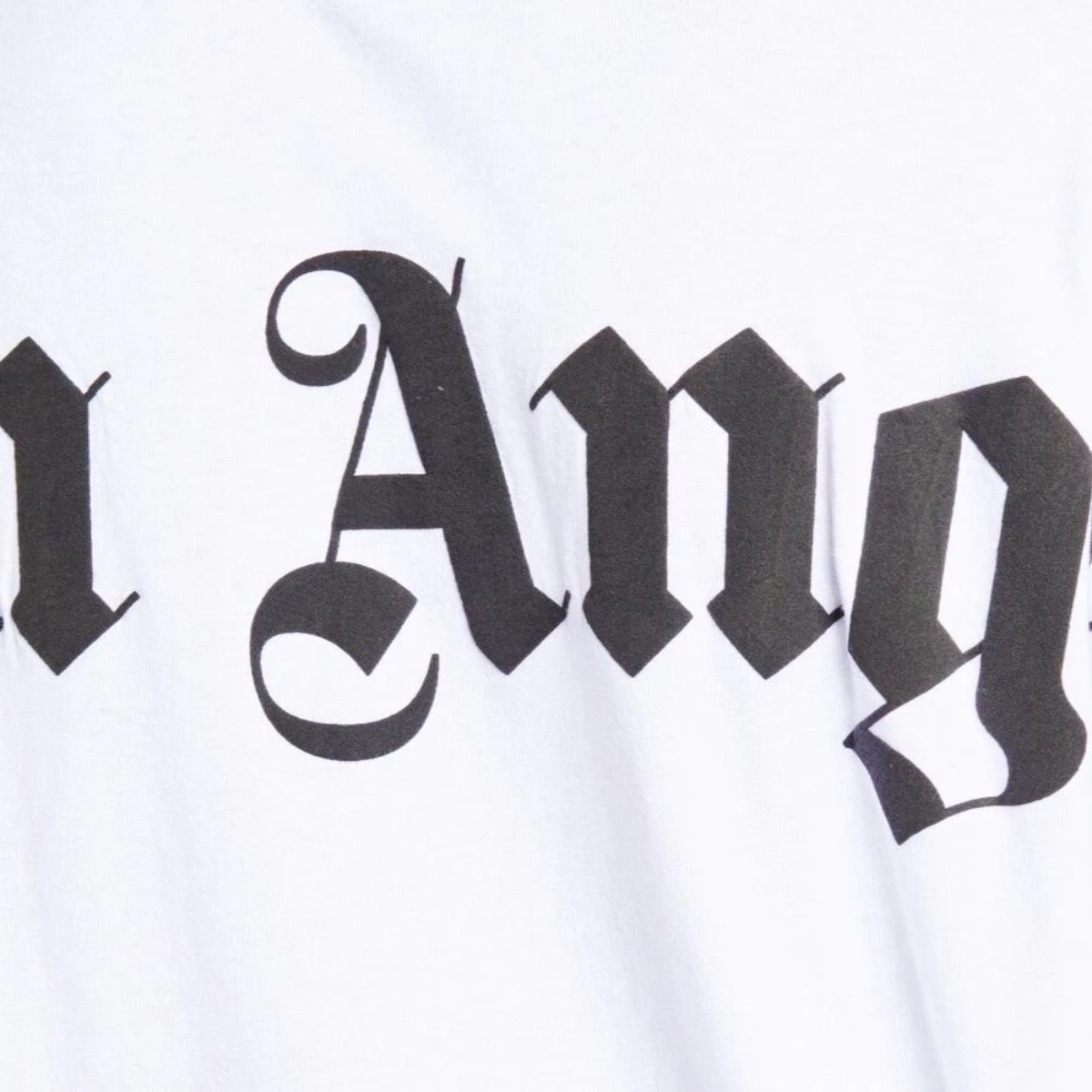 Palm Angels Oversize Neck Logo T-Shirt (White)