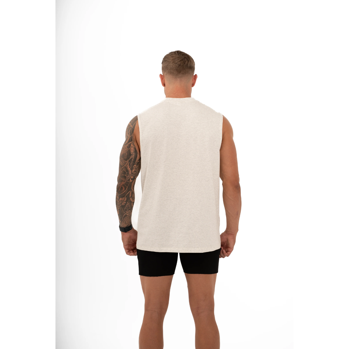 KEEPTHATPUMP Mens Embossed Tank (Marle Grey)