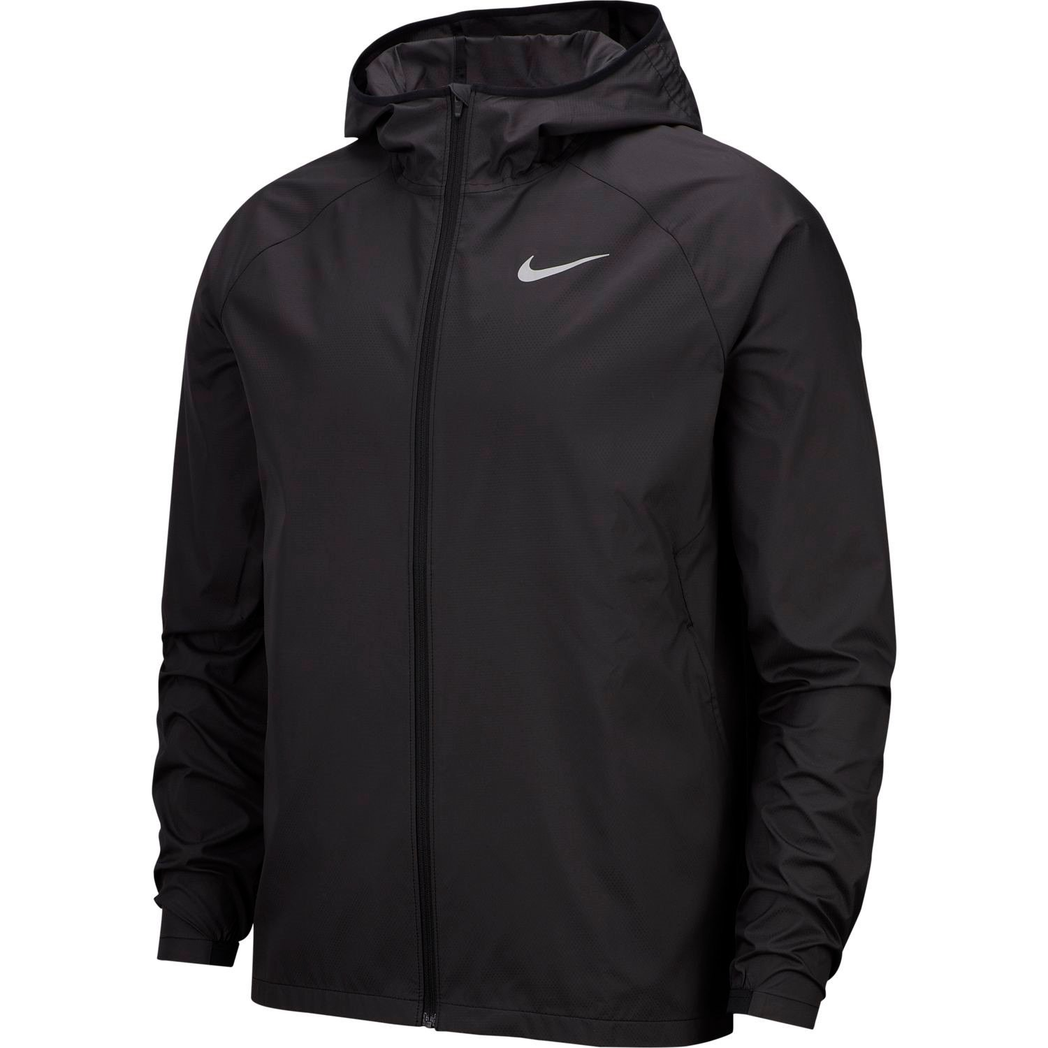 Nike Mens Essential Hooded Running Rain Jacket (Black)