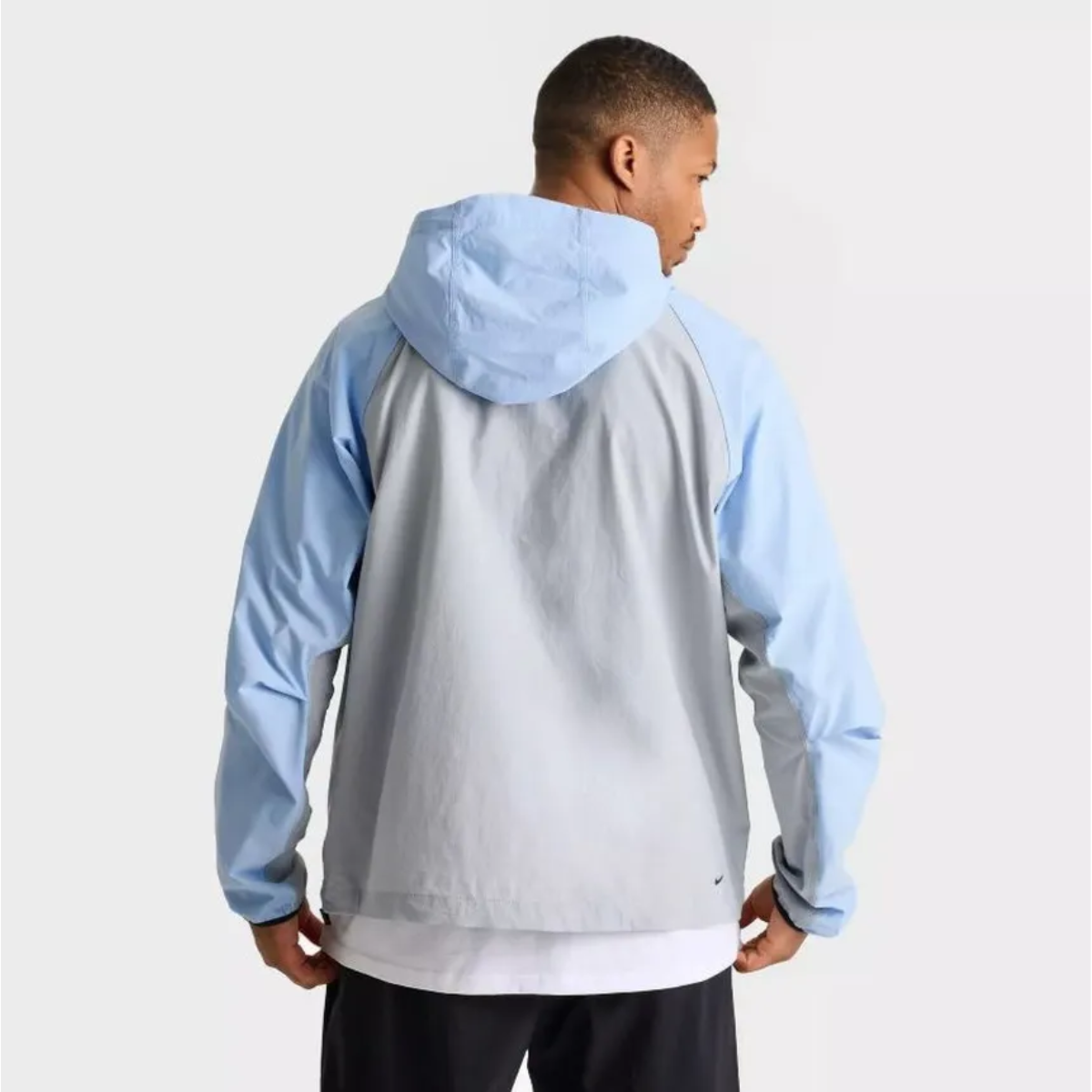 Nike Tech Men's Woven Full-Zip Windrunner Jacket (Wolf Grey/Psychic Blue)