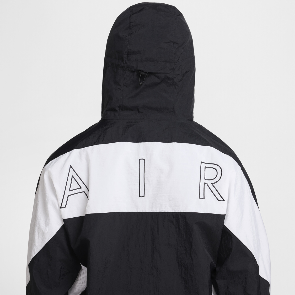 Nike Mens Air Woven Hooded Jacket (Black/White)
