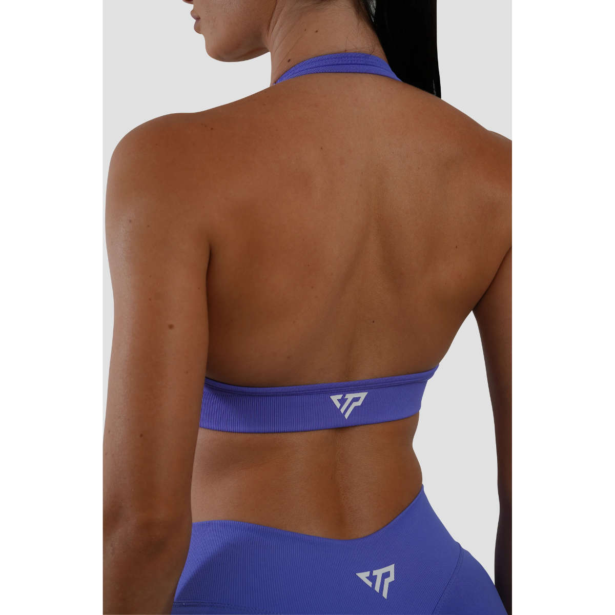 KEEPTHATPUMP Recoil Halter Crop (Indigo)