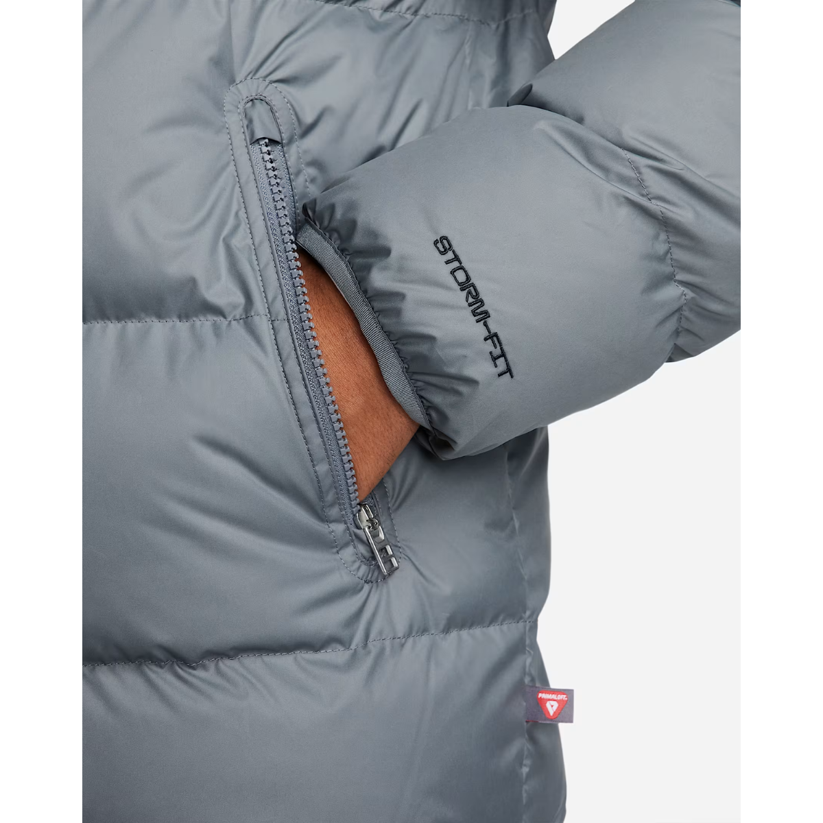 Nike Windrunner PrimaLoft® Men's Storm-FIT Hooded Puffer Jacket (Light Smoke Grey)