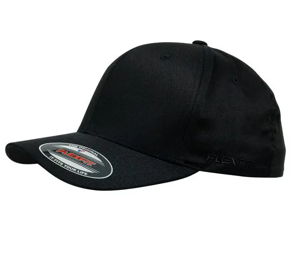 Flexfit 6277 WORN BY THE WORLD CAP (Black/Black)