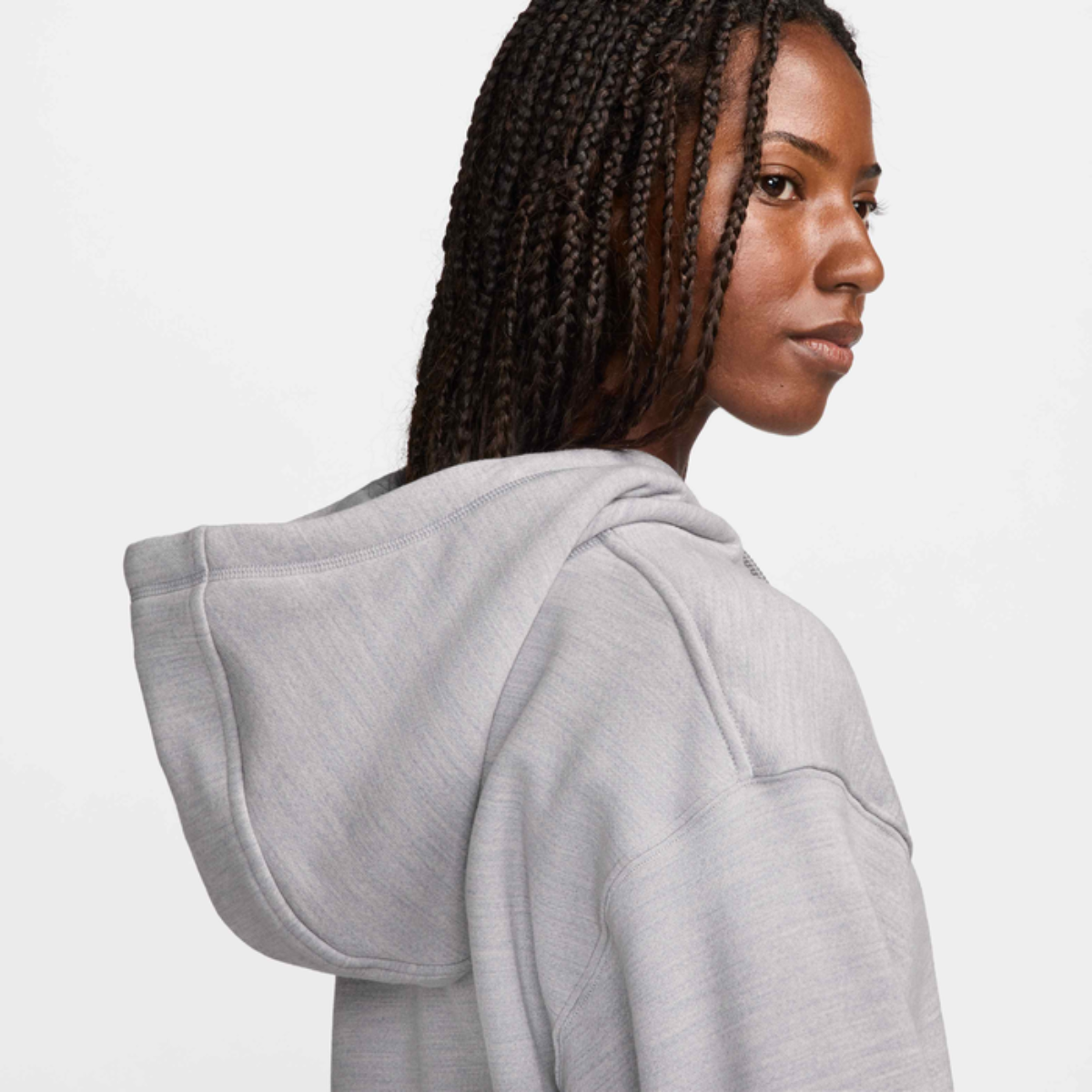 Nike Wool Classic Hoodie (Matte Silver/Heather)