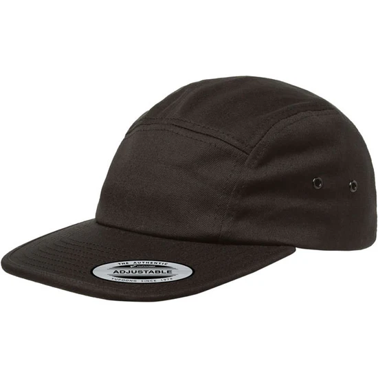 Yupoong 7005 Classic Jockey 5 Panel Cap (Black)