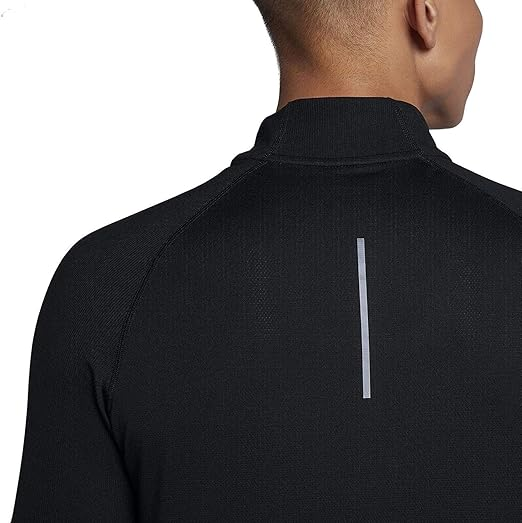 Nike Element Men's Dri-FIT 1/2-Zip Running Top (Black)