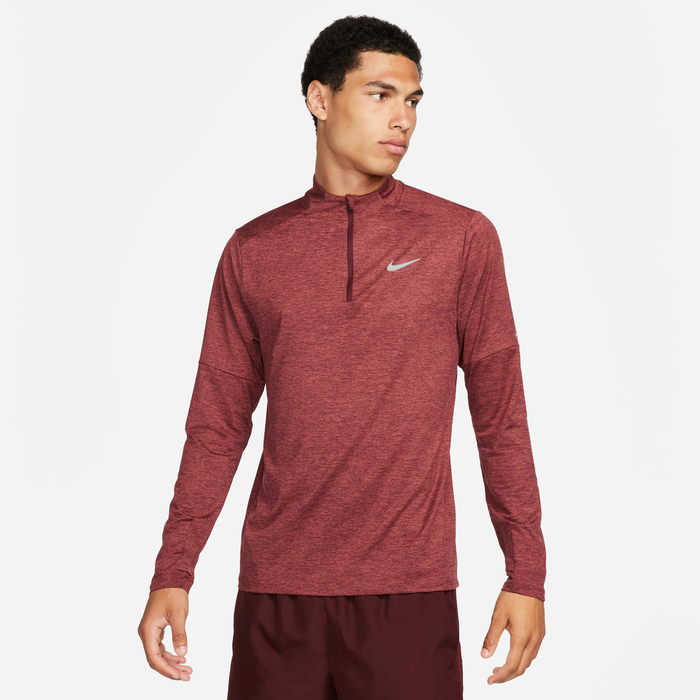 Nike Element Men's Dri-FIT 1/4-Zip Running Top (Maroon/Cedar)